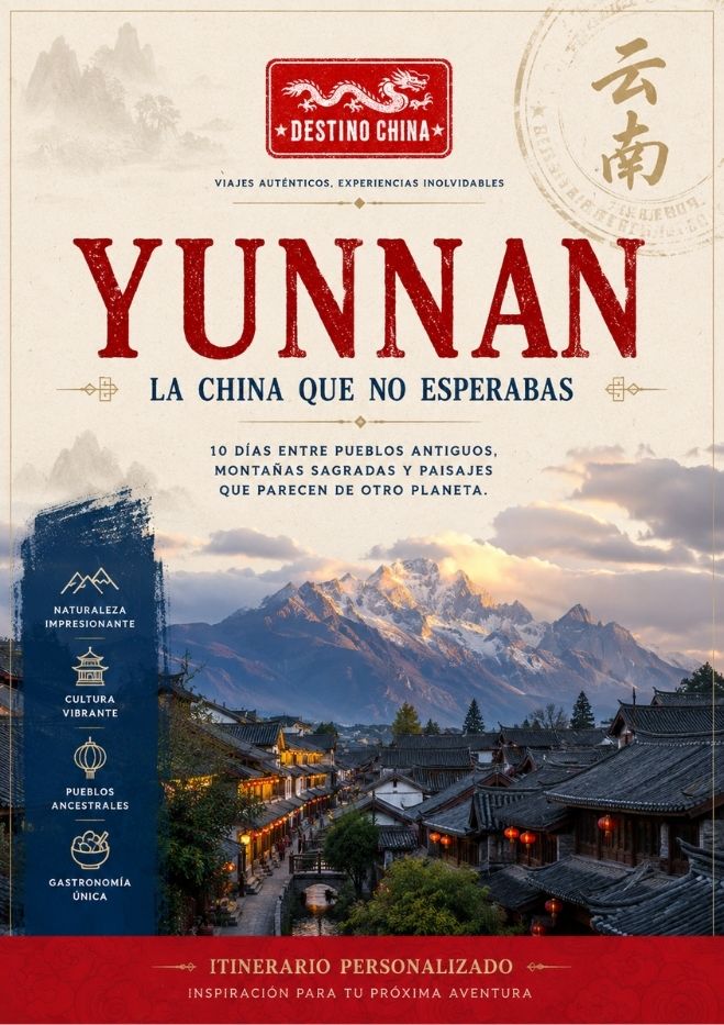 pdf con el itininerario completo y la guia para visitar de yunan